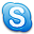Skype Blue Icon 32x32 png